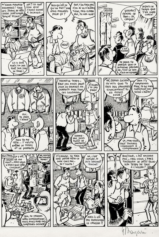 Frank Margerin, Lucien - Prends plutôt le Teddy ... - Comic Strip