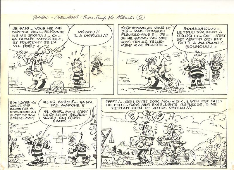 Bobo par Paul Deliège - Planche originale