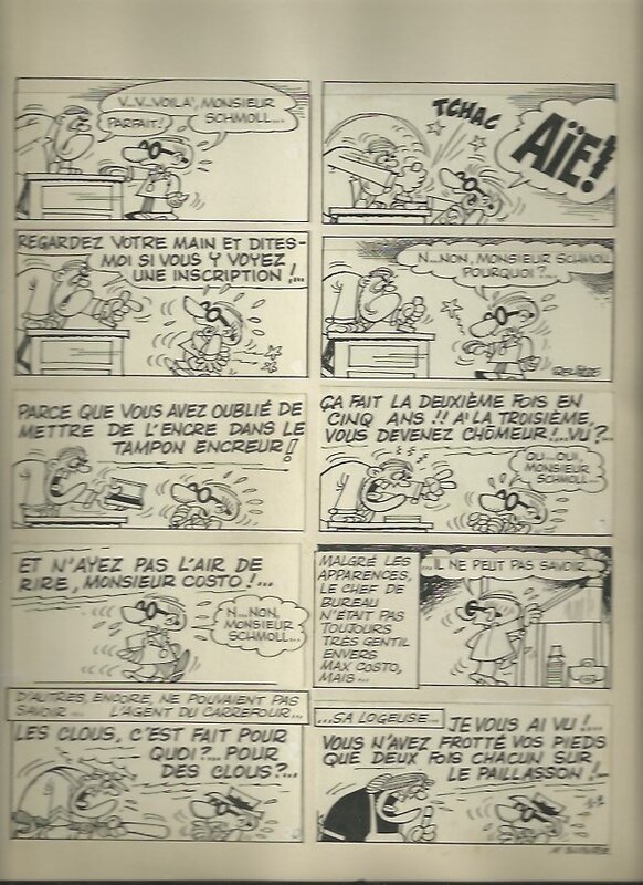 Super dingue par Paul Deliège - Planche originale