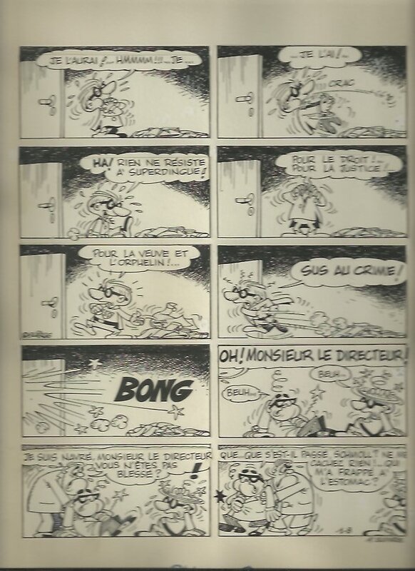 Super dingue par Paul Deliège - Planche originale