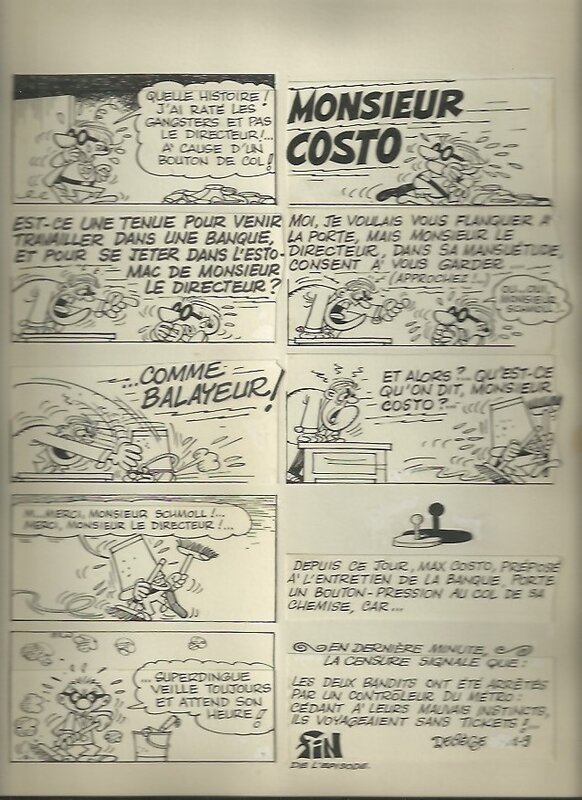 Super dingue par Paul Deliège - Planche originale