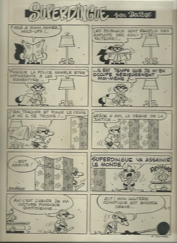 Super dingue par Paul Deliège - Planche originale