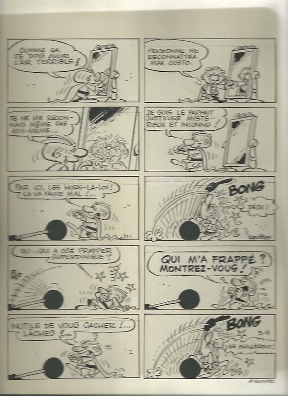 Super dingue par Paul Deliège - Planche originale