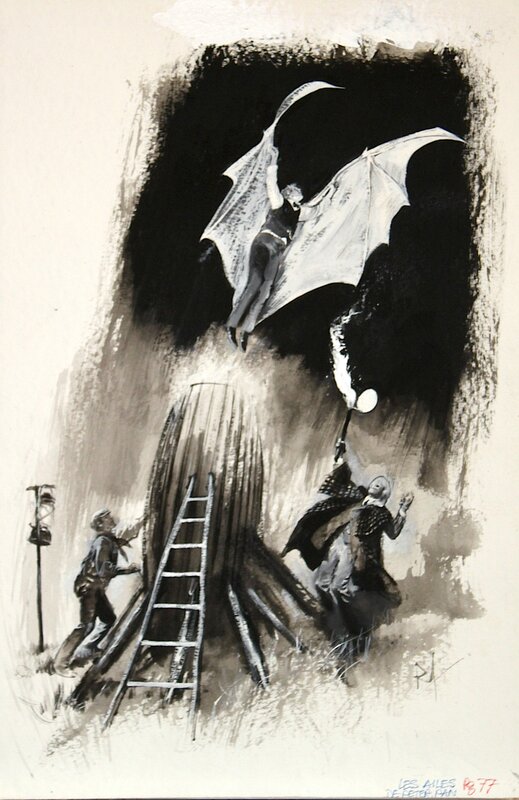 René Follet, Les Ailes de Peter Pan - Original Illustration