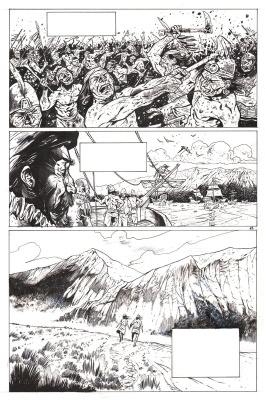 Inca p42 par Lionel Marty - Planche originale