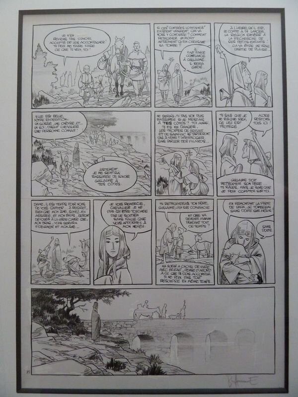 Matthieu Bonhomme, Messire Guillaume T1 pl 25 - Planche originale