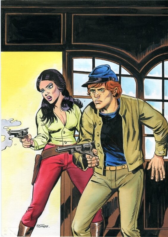 Couverture DE LA ROUTE DE L' OUEST N° 137 PAR FRANCESCO GAMBA - Original Cover