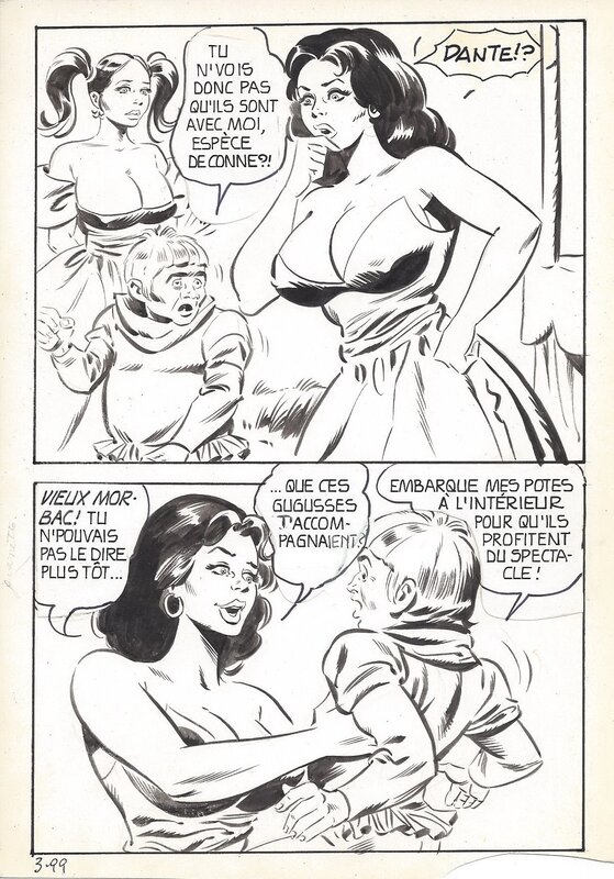 Maghella #3 P99 par Dino Leonetti - Planche originale