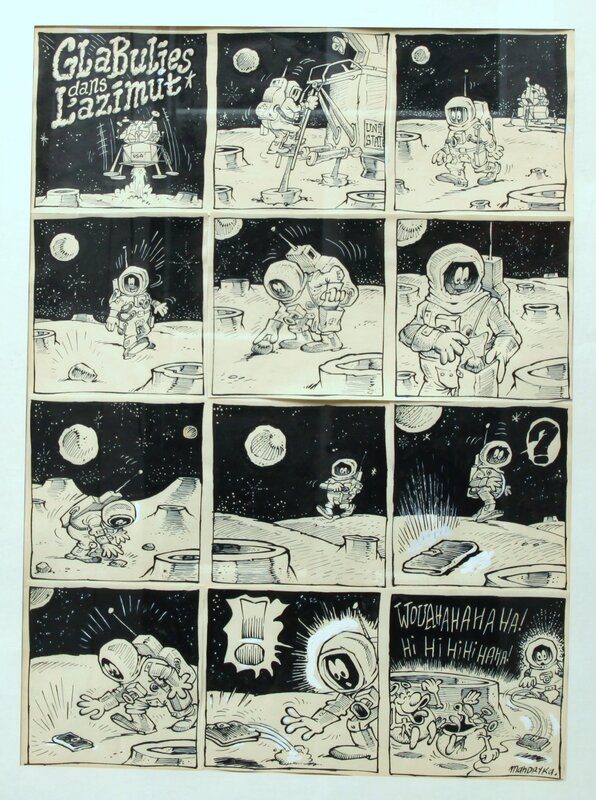 Nikita Mandryka, Une clopinette dans la lune !! - Planche originale