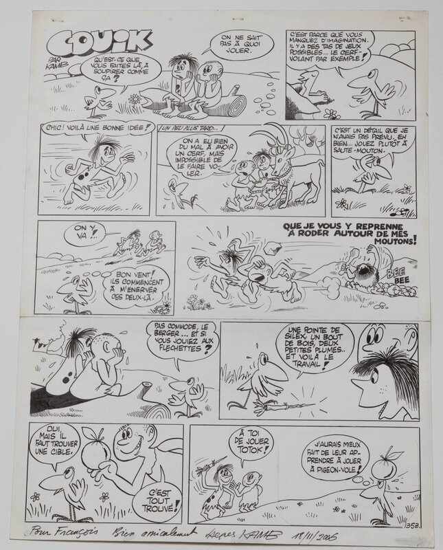 For sale - Jacques Kamb, Couik  bon camarade !! - Comic Strip