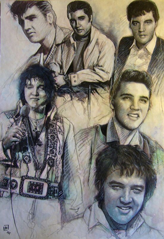 Elvis (recherches) by Fabrice Le Hénanff - Comic Strip