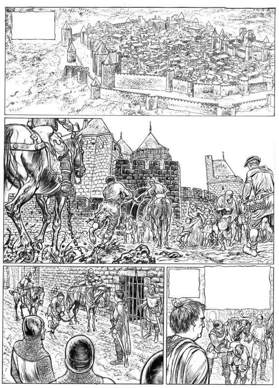 Alessandro Calore, Makyo, Je suis cathare - T3 Pl 1 - Planche originale