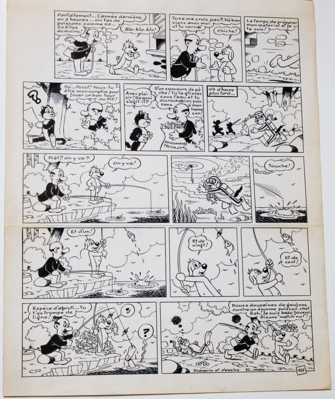 Roger Mas, Pif le chien - gag numero 125 de Roger -1960 ? - Comic Strip