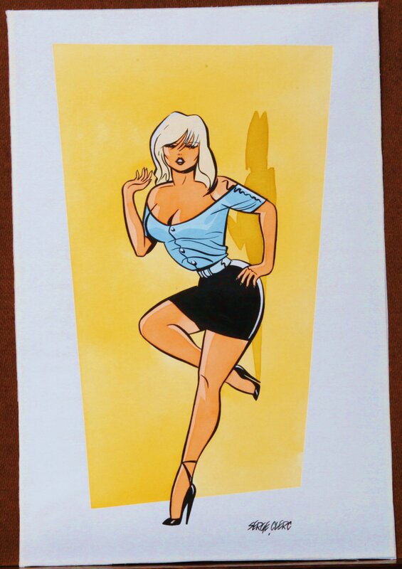 Serge Clerc, Blondie forever .... - Illustration originale