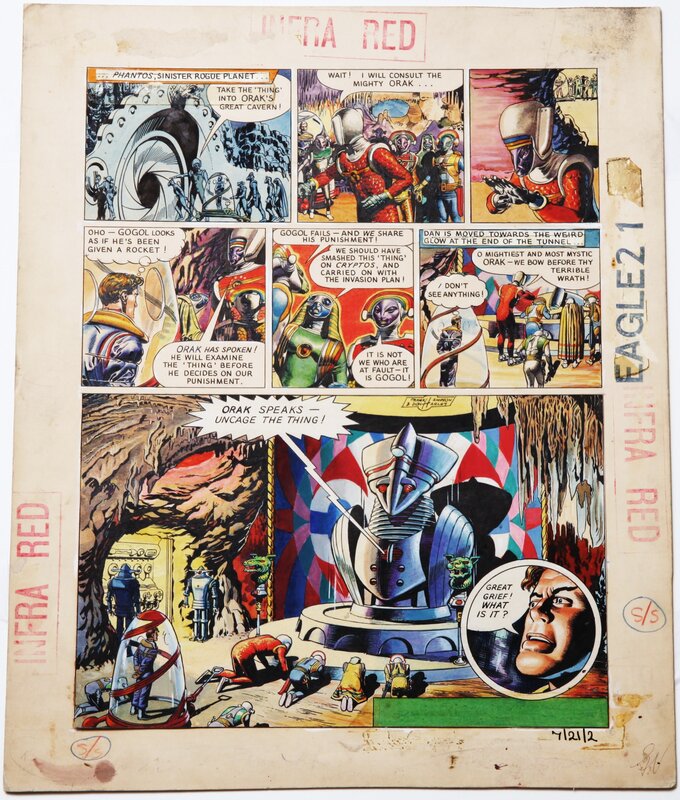 Frank Hampson, Don Harley, Dan Dare The rogue Planet - planche 2 du numéro d'Eagle ... - Planche originale