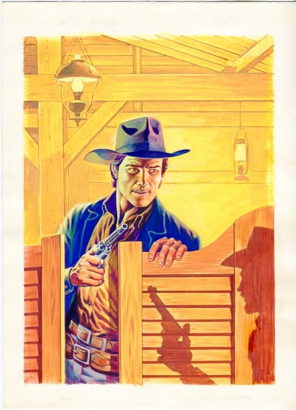 COUVERTURE DE SPÉCIAL RODÉO N° 96 PAR JEAN FRISANO - Original Cover
