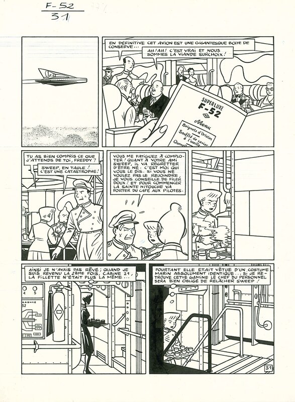 Yves Chaland, Yann, Freddy Lombard / F-52 - Comic Strip