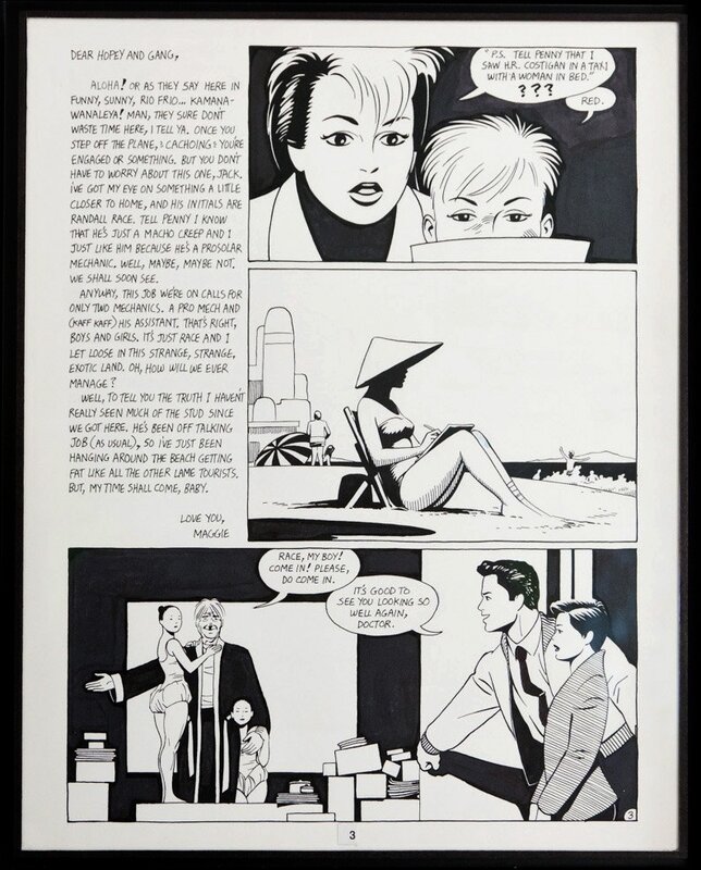 Love and Rockets, Maggie the Mechanic, Las mujeres perdidas, par Jaime Hernandez - Planche originale