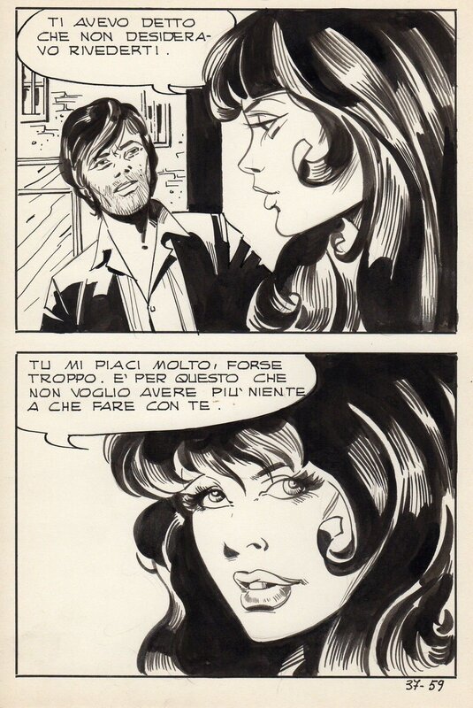 Pico, Profondi abissi - Tabu' n°37, planche 59, 1976 - Planche originale