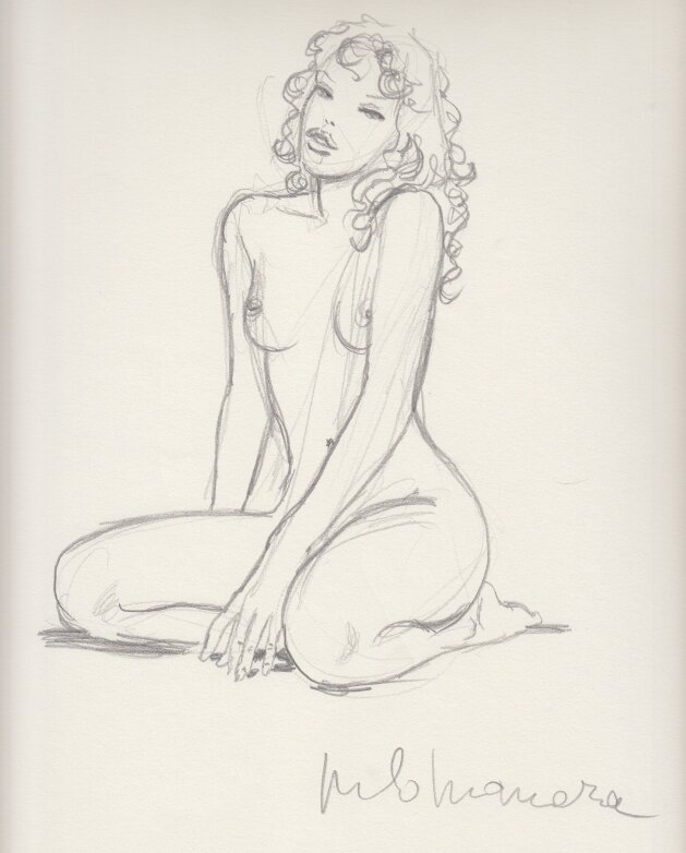 Femme par Milo Manara - Œuvre originale