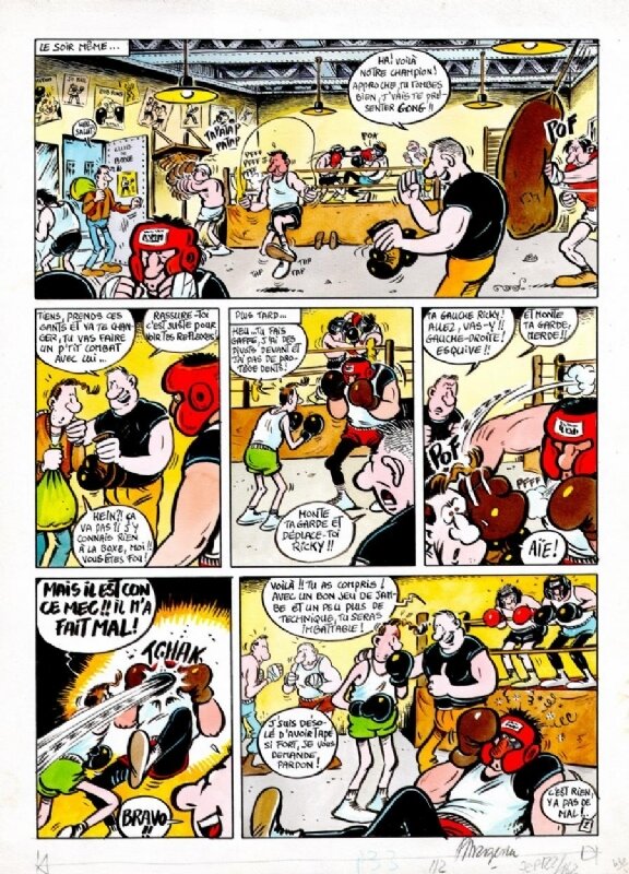 Ricky VII page 33 par Frank Margerin - Planche originale