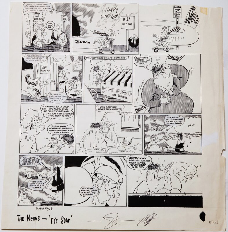 Allen Graham, The Nervs - SMASH comics - Planche originale