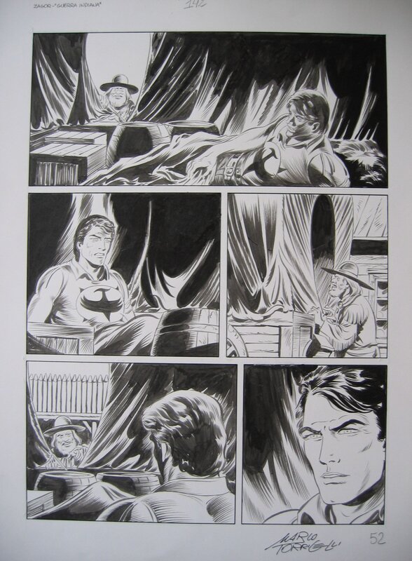 Zagor par Marco Torricelli - Planche originale