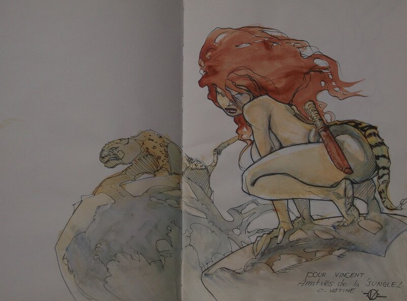 Jungle Girl by Olivier Vatine - Sketch