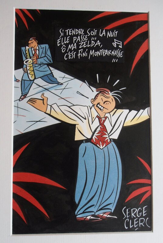 Serge Clerc, Si tendre soit la nuit - 1999 - Illustration originale