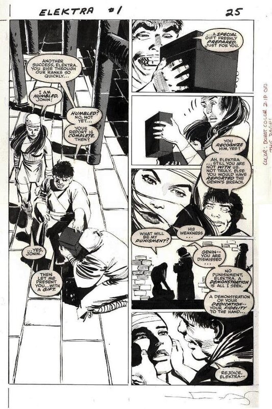 Frank Miller, Klaus Janson, Elektra Saga Book 1, page 25 - Planche originale