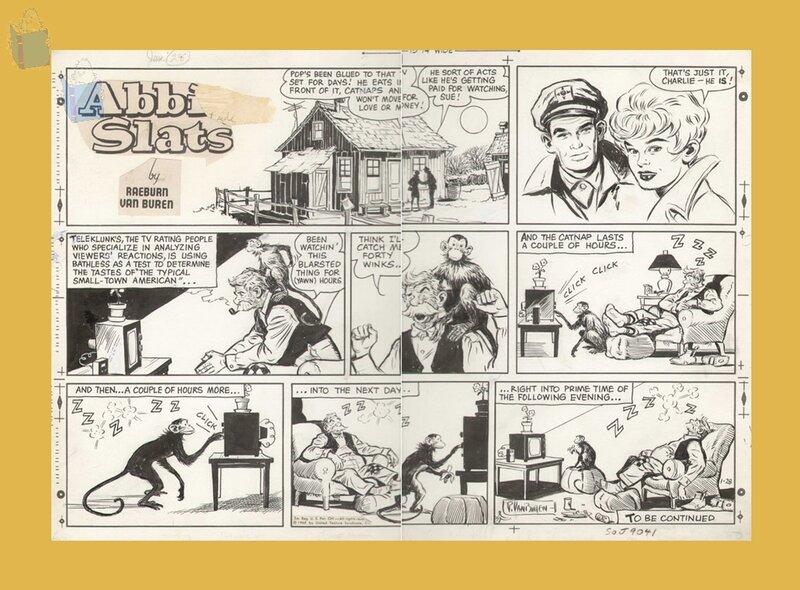 Raeburn Van BUREN - Abbie an' Slats 1968 - Comic Strip