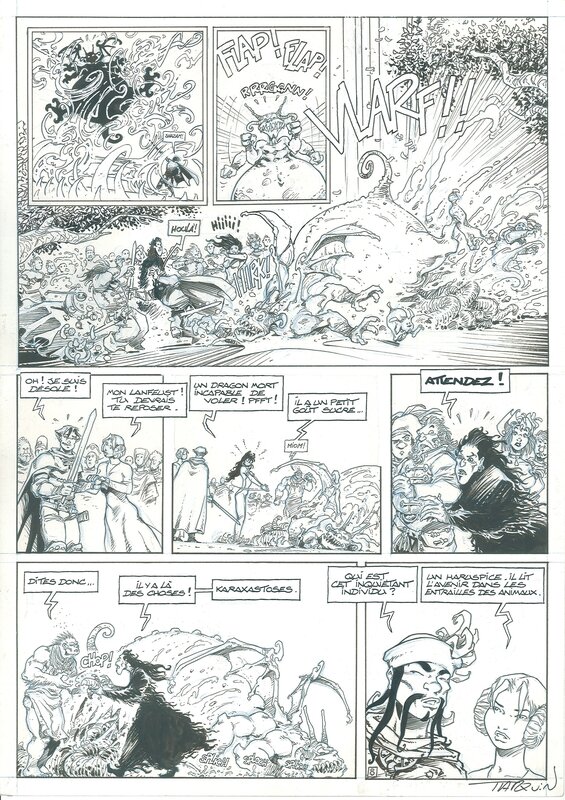 Tarquin Lanfeust de Troy - Le Frisson de l'Haruspice - Page 8 - Planche originale