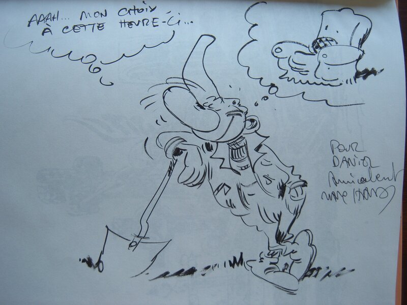 Pierre Tombal par Marc Hardy - Dédicace