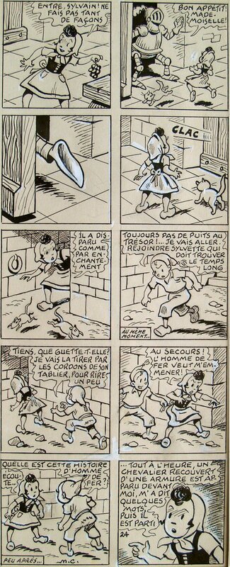 Maurice Cuvillier, Sylvain et Sylvette - Le mystère de Castel-Bobêche - Comic Strip