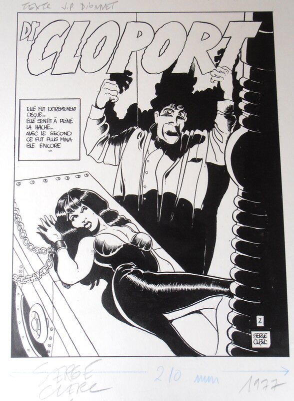 Dr CLOPORT 1977 par Serge Clerc - Planche originale