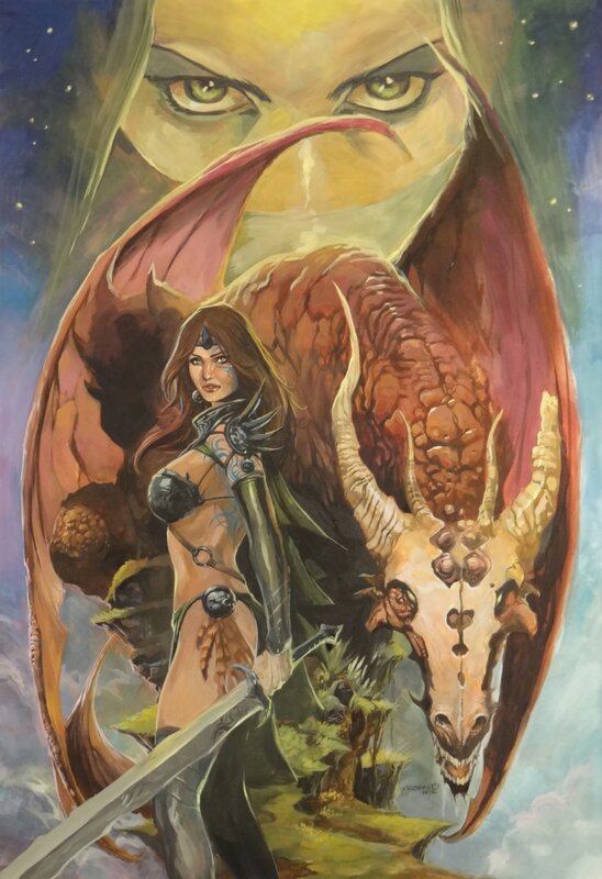 Dragon - commission by Romano Molenaar - Original Illustration