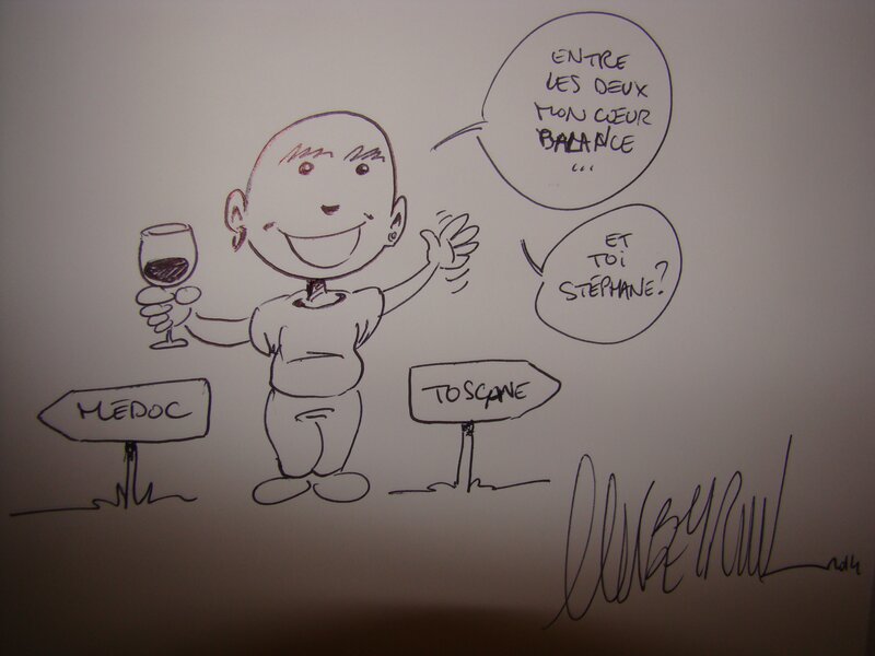 In VINO VERITAS par Eric Corbeyran - Dédicace