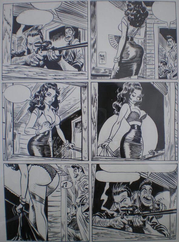 Torpedo par Jordi Bernet - Planche originale