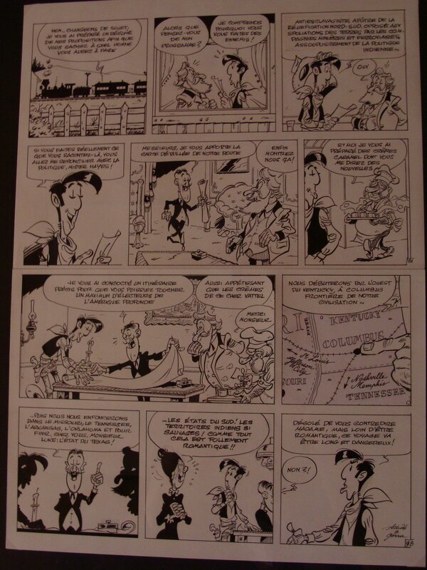 Lucky Luke par Achdé - Planche originale