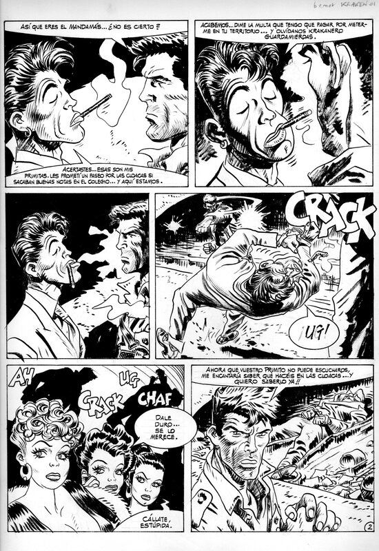 Kraken par Jordi Bernet - Planche originale