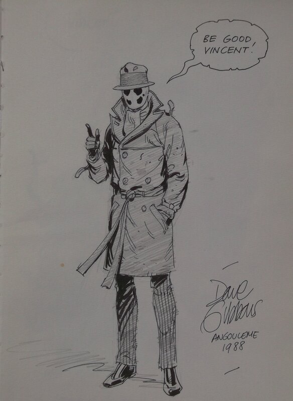 Rorschach par Dave Gibbons - Dédicace