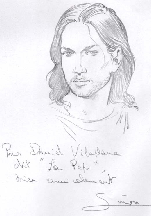 Christophe Simon, Portrait héros Sparte - Sketch