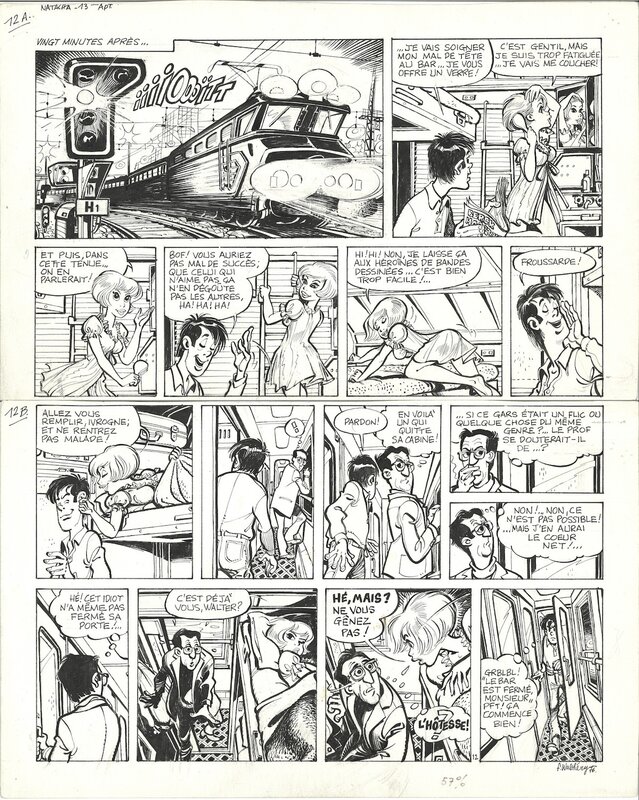 François Walthéry, 1976, Natacha, Le 13ème Apôtre - Comic Strip
