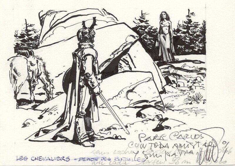Les Chevaliers by Victor De La Fuente - Original Illustration
