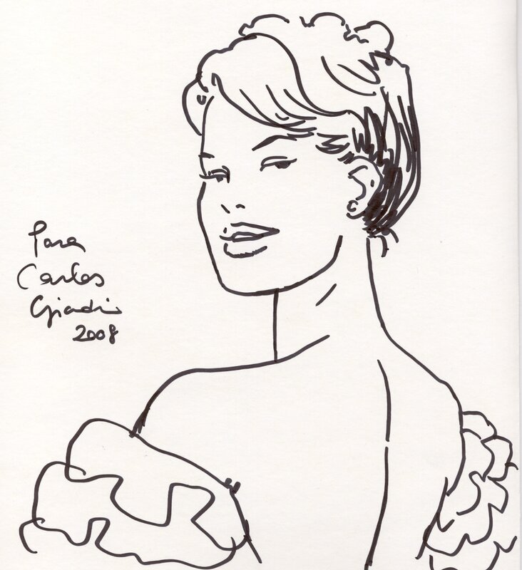 Eva Miranda by Vittorio Giardino - Sketch