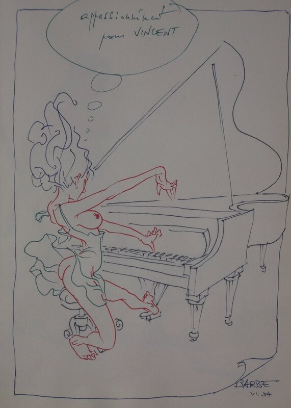 Pianiste by André-François Barbe - Sketch