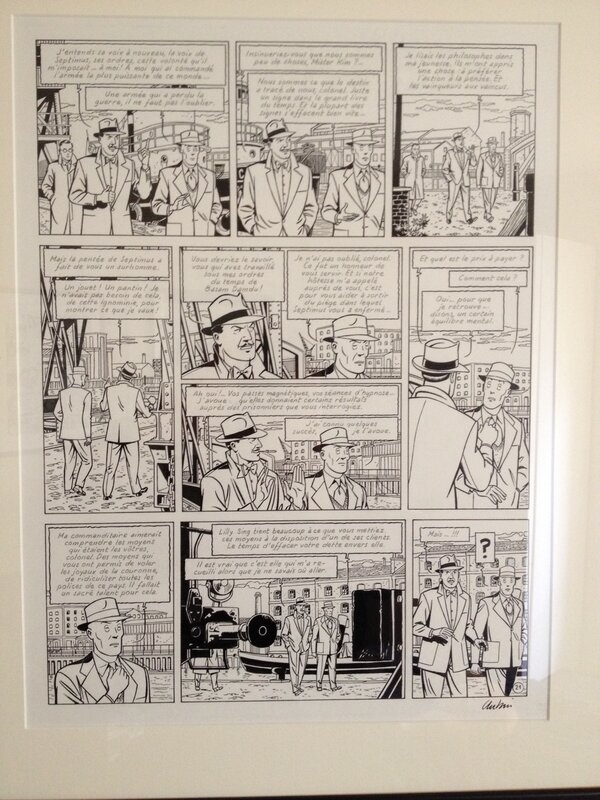 Antoine Aubin, Blake et Mortimer L'Onde Septimus - Planche originale