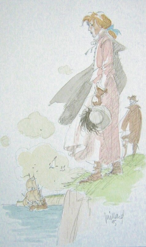 André Juillard, Ariane & Plume aux vents - Original Illustration