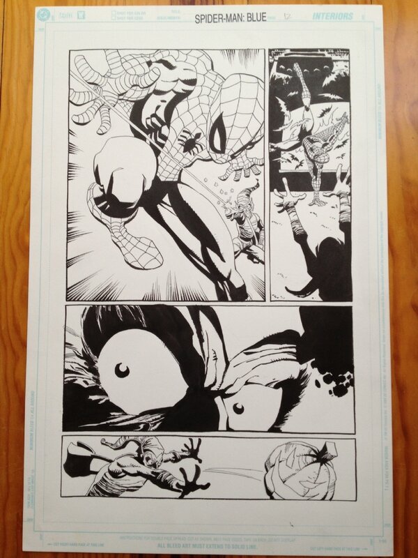 Spiderman blue - Tim Sale - Planche originale