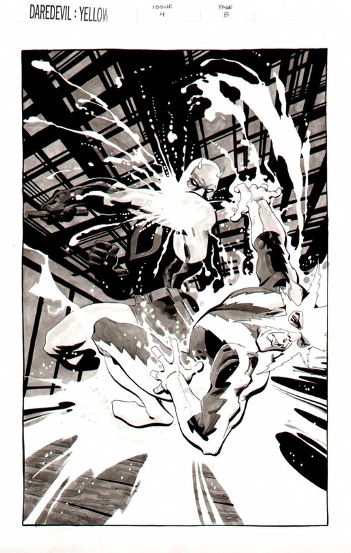 Splash page Daredevil Yellow - Tim Sale - Planche originale